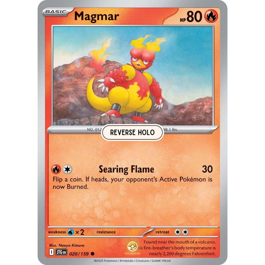 [ENG] Pokemon SV09 Journey Together: 020/159 Magmar [Fire] [C - Common] (Reverse Holo)