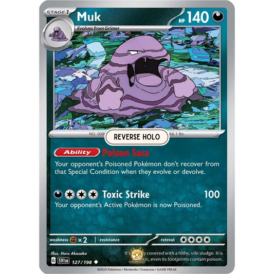 [ENG] SV01 Scarlet Violet Base Set: 127/198 Muk U (Reverse Holo)