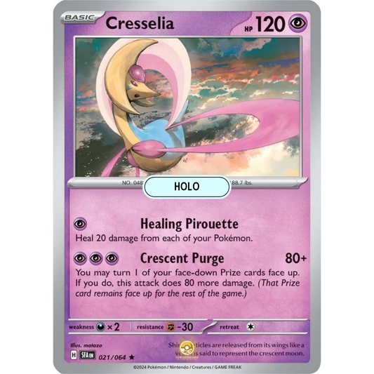 [ENG] Pokemon SV6.5 Shrouded Fable: 021/064 Cresselia [Psychic] [R - Rare] (Foil)