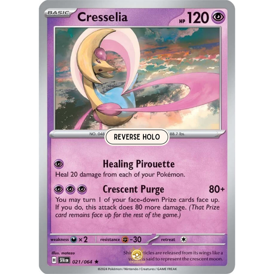 [ENG] Pokemon SV6.5 Shrouded Fable: 021/064 Cresselia [Psychic] [R - Rare] (Reverse Holo)