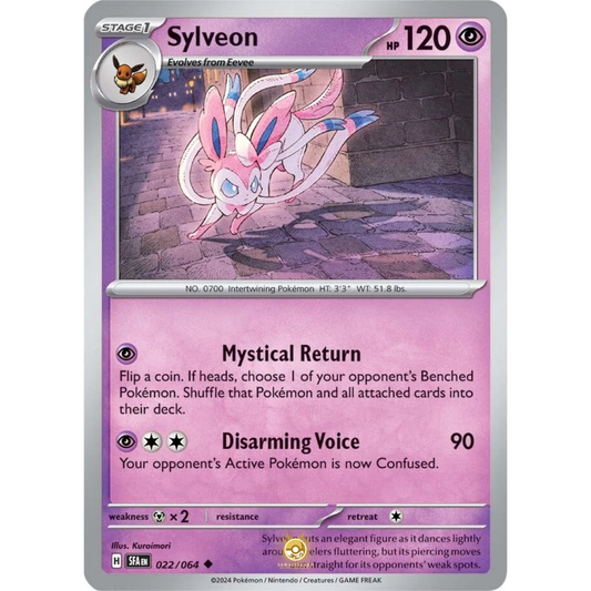 [ENG] Pokemon SV6.5 Shrouded Fable: 022/064 Sylveon [Psychic] [U - Uncommon] (Non-foil)