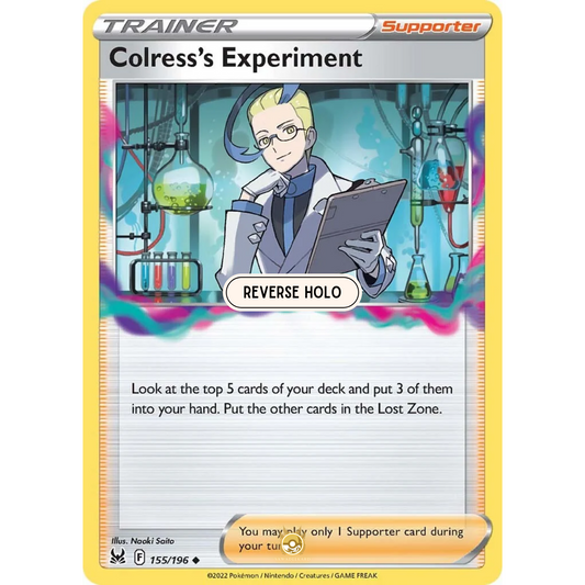 [ENG] SWSH 11 Lost Origin: 155/196 Colress’s Experiment U (Reverse Holo)