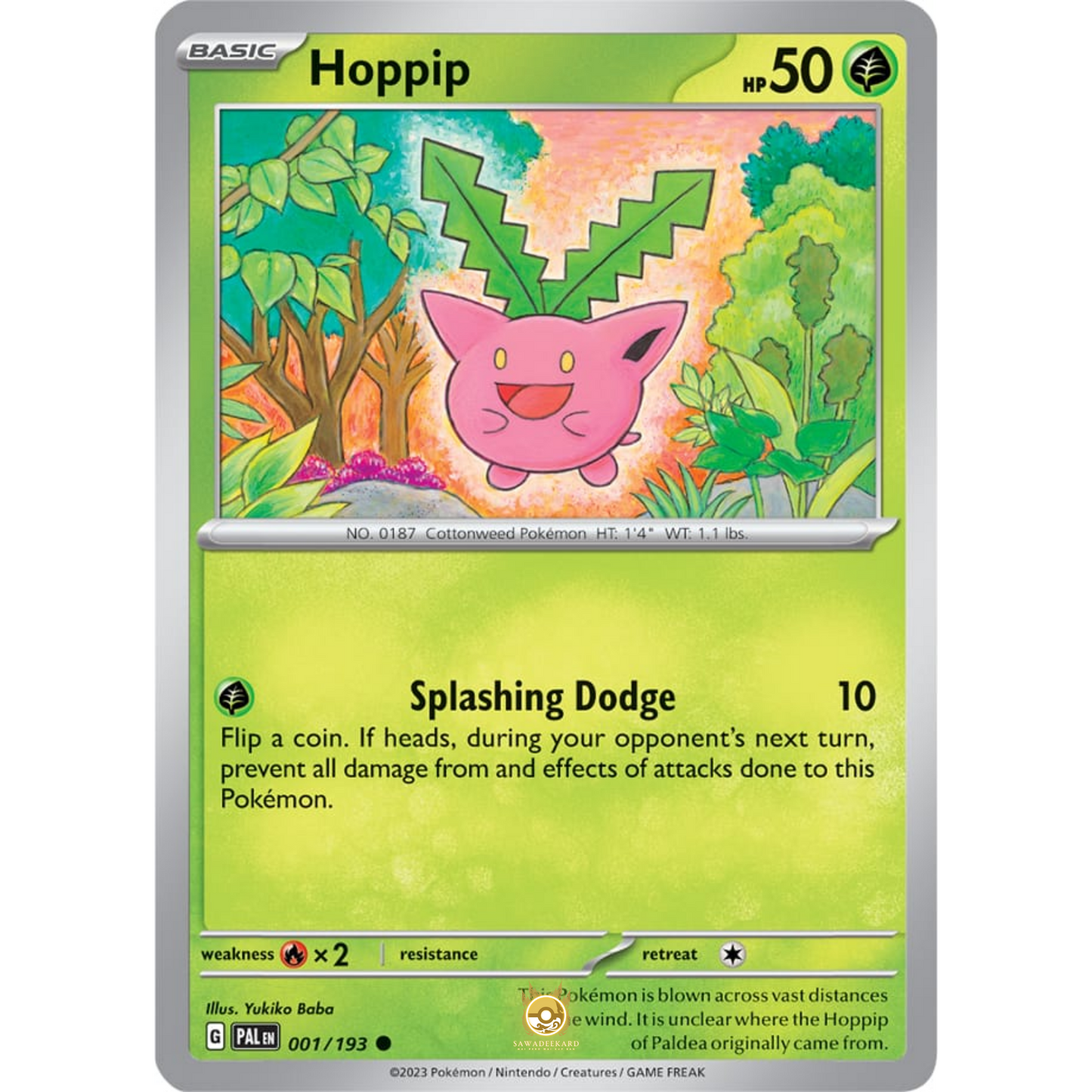 [ENG] SV02 Paldea Evolved: 001/193 Hoppip C (Non-Foil)