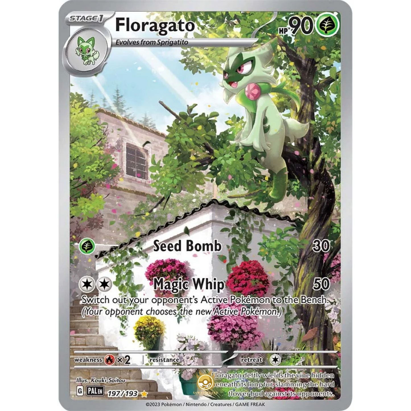 [ENG] SV02 Paldea Evolved: 197/193 Floragato IR (Foil)