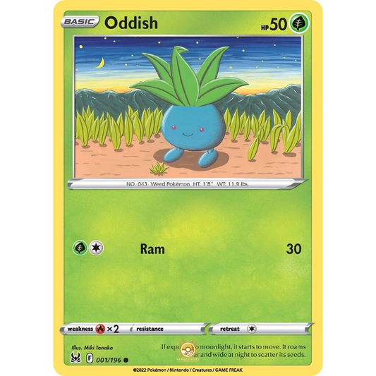 [ENG] SWSH 11 Lost Origin: 001/196 Oddish C (Non-Foil)