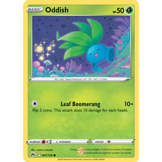 [ENG] SWSH 12.5 Crown Zenith: 001/159 Oddish C (Non-Foil)