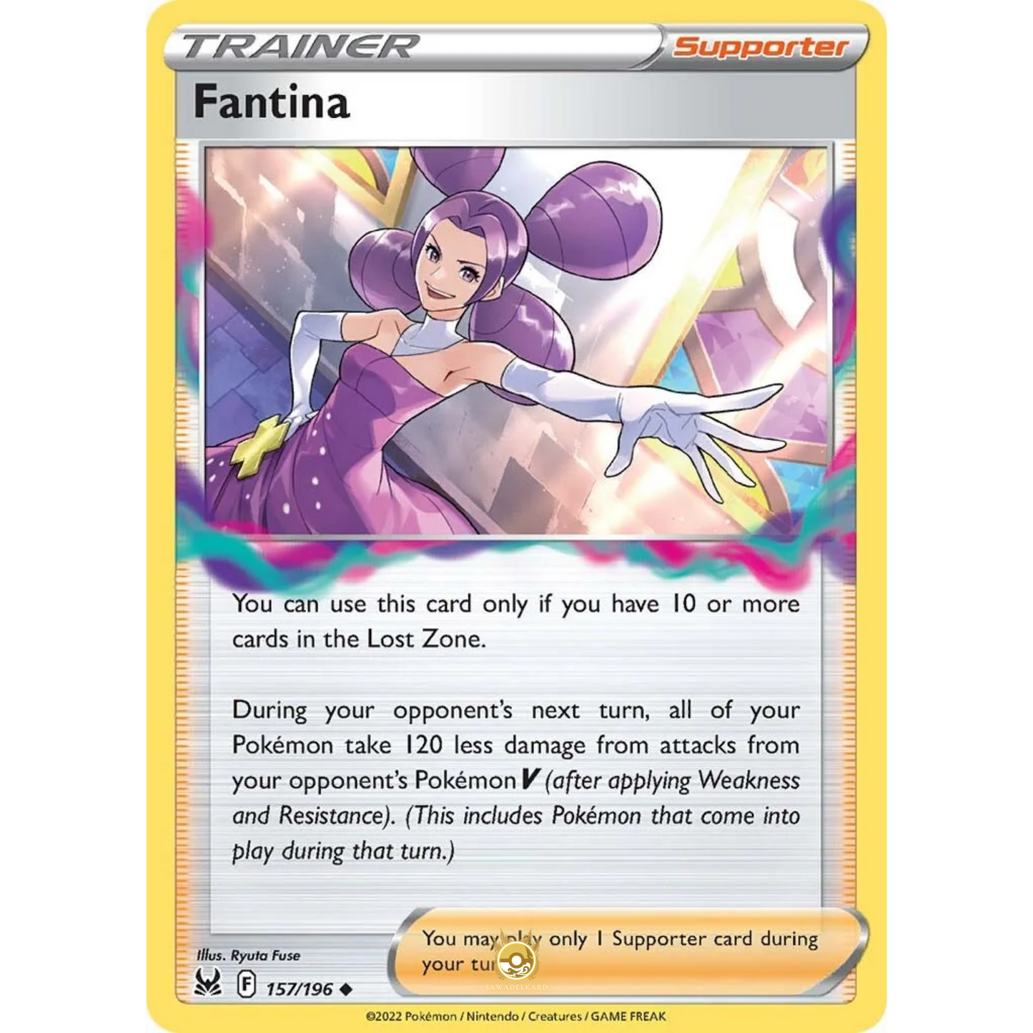 [ENG] SWSH 11 Lost Origin: 157/196 Fantina U (Non-Foil)