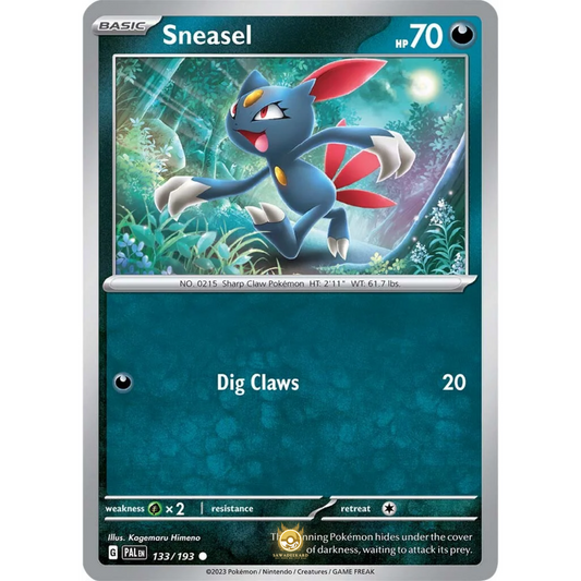 [ENG] SV02 Paldea Evolved: 133/193 Sneasel C (Non-Foil)