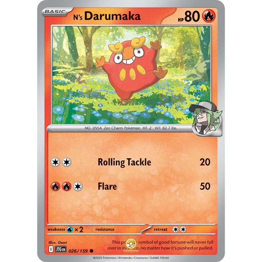 [ENG] Pokemon SV09 Journey Together: 026/159 N's Darumaka [Fire] [C - Common] (Non-foil)