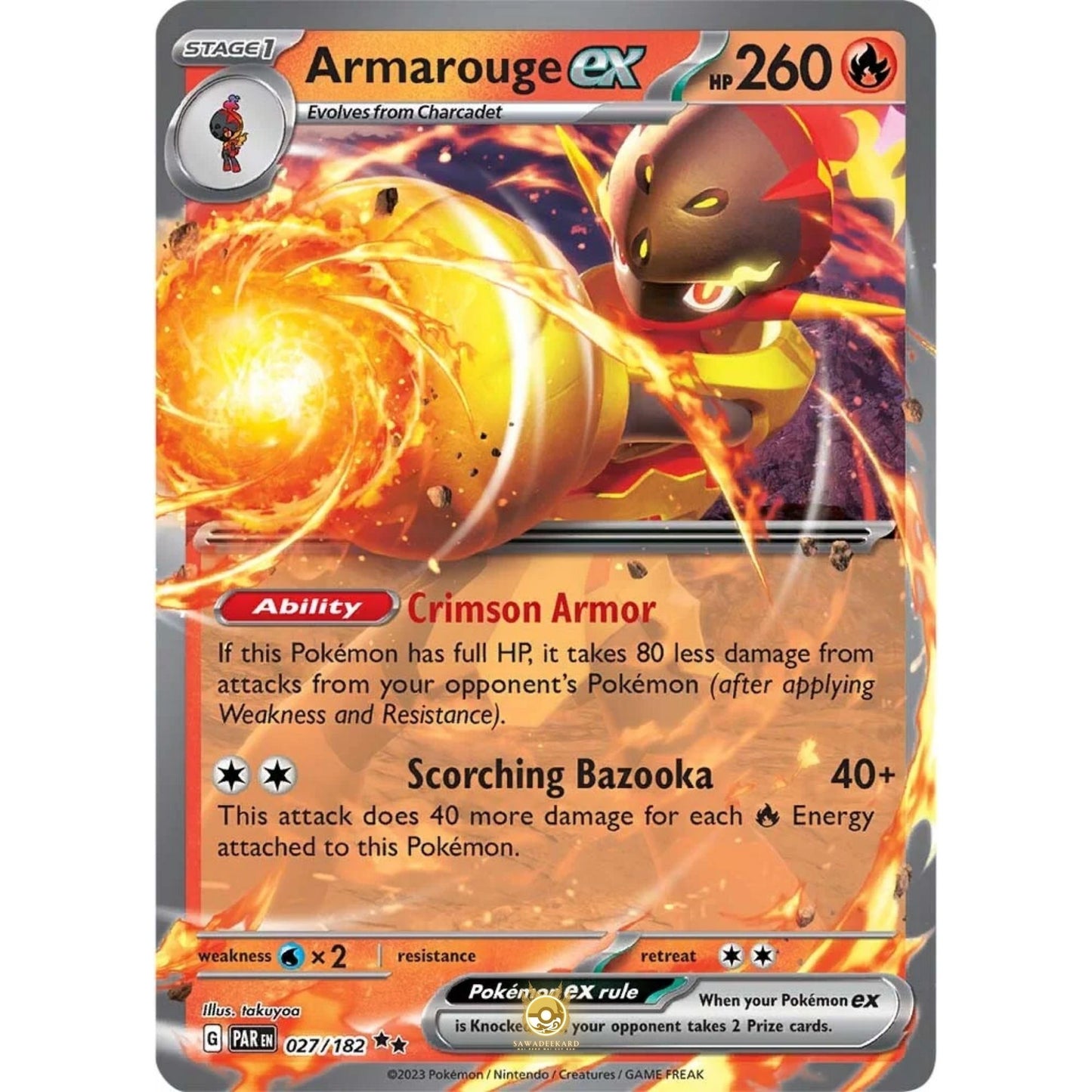 [ENG]	SV04	Paradox Rift:	027/182	Armarouge ex	RR	(Foil)