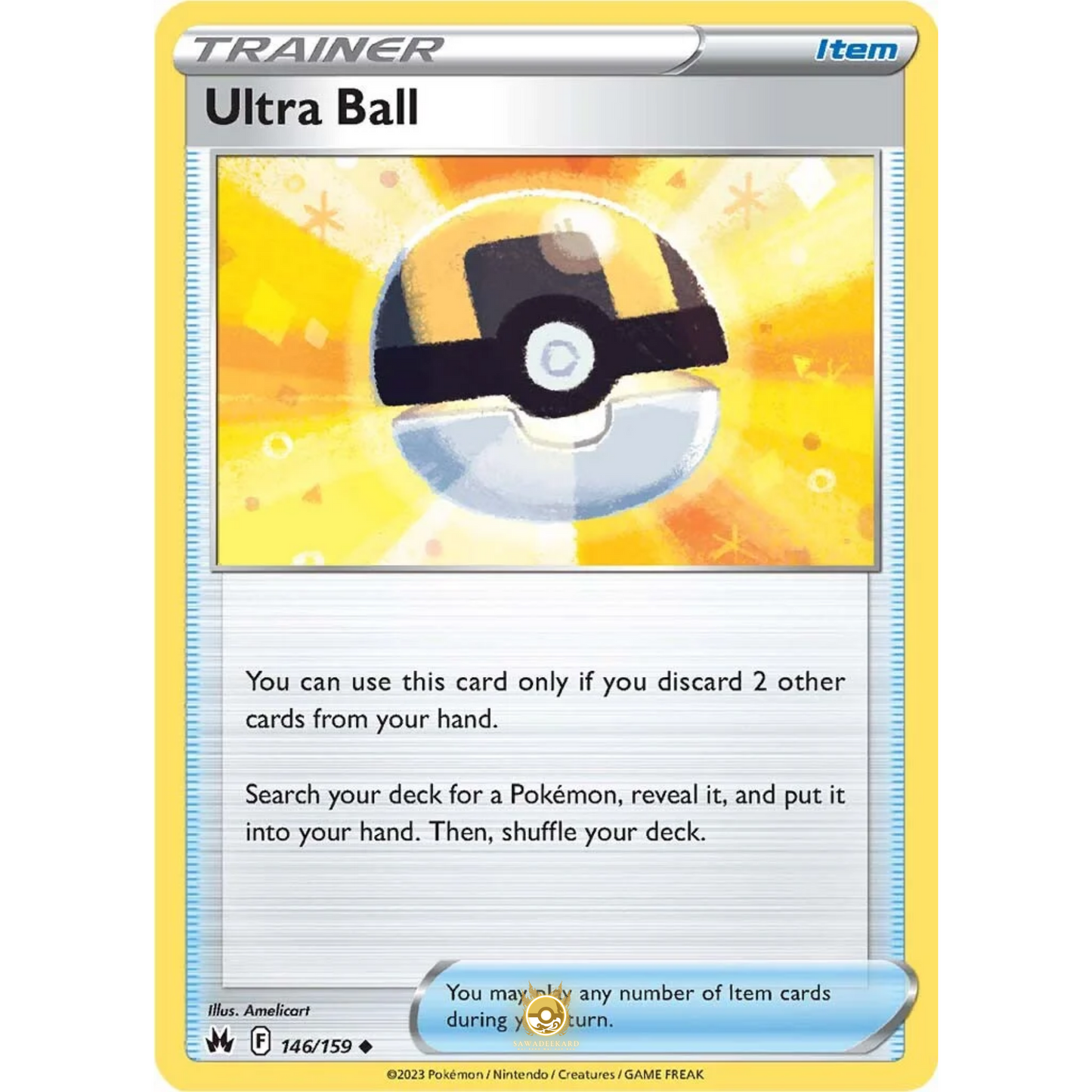 [ENG] SWSH 12.5 Crown Zenith: 146/159 Ultra Ball U (Non-Foil)