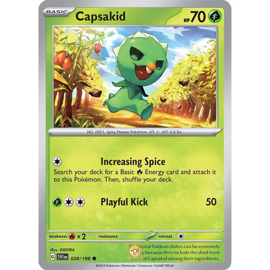 [ENG] SV01 Scarlet Violet Base Set: 028/198 Capsakid C (Non-Foil)