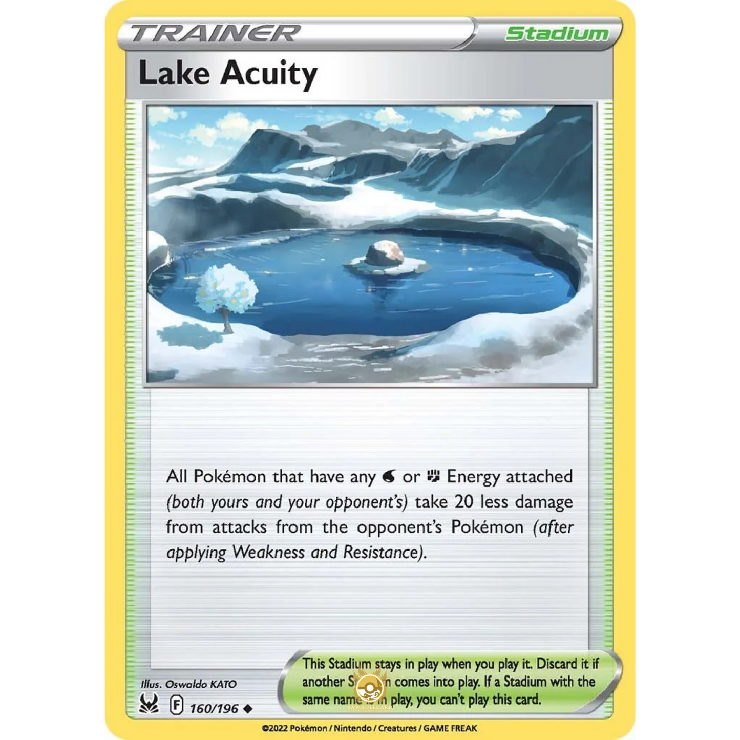 [ENG] SWSH 11 Lost Origin: 160/196 Lake Acuity U (Non-Foil)