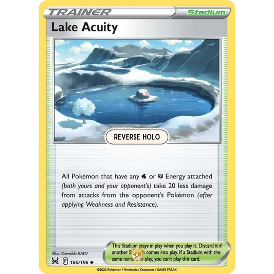 [ENG] SWSH 11 Lost Origin: 160/196 Lake Acuity U (Reverse Holo)