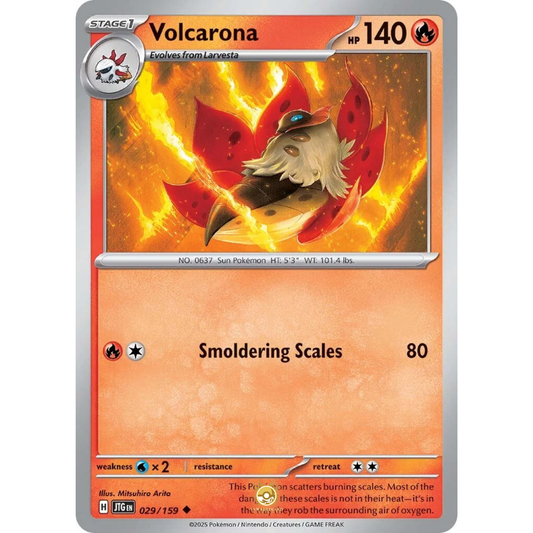 [ENG] Pokemon SV09 Journey Together: 029/159 Volcarona [Fire] [U - Uncommon] (Non-foil)