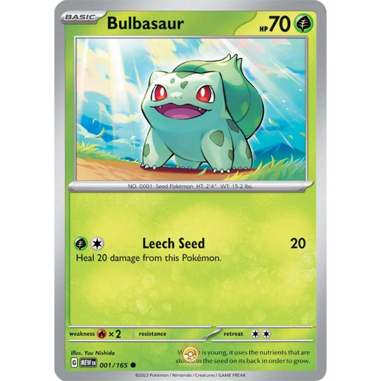 [ENG]	SV3.5	151:	001/165	Bulbasaur	C	(Non-Foil)