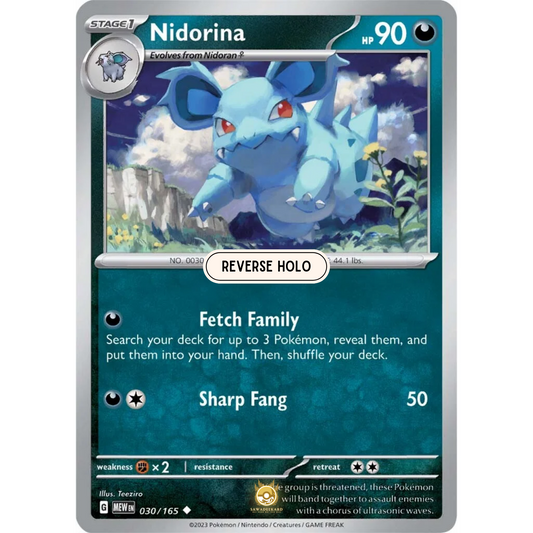 [ENG]	SV3.5	151:	030/165	Nidorina	U	(Reverse Holo)