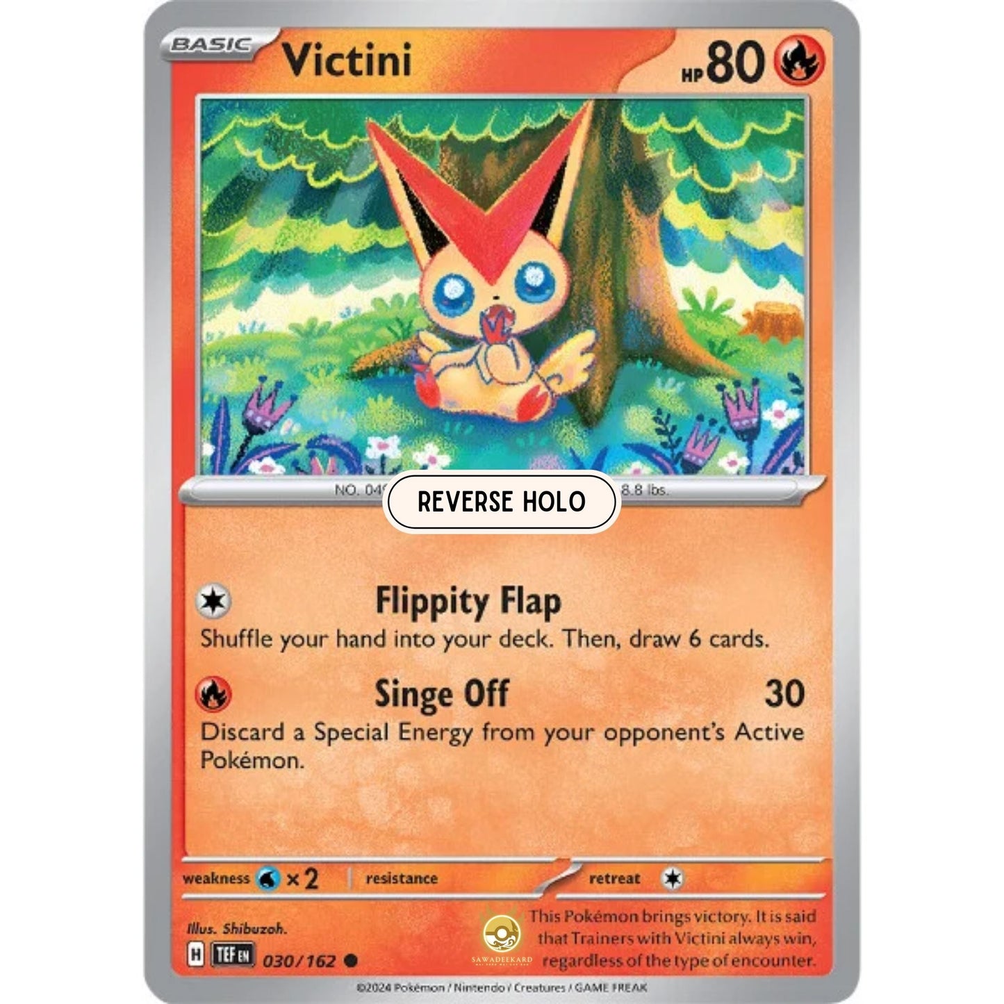 [ENG]	SV05	Temporal Forces:	030/162	Victini	[Fire]	[C - Common]	(Reverse Holo)