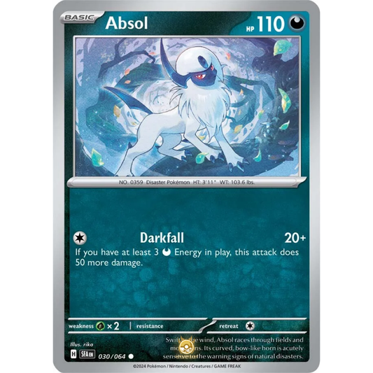 [ENG] Pokemon SV6.5 Shrouded Fable: 030/064 Absol [Darkness] [C - Common] (Non-foil)