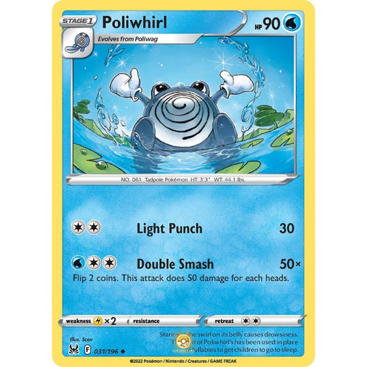 [ENG] SWSH 11 Lost Origin: 031/196 Poliwhirl U (Non-Foil)