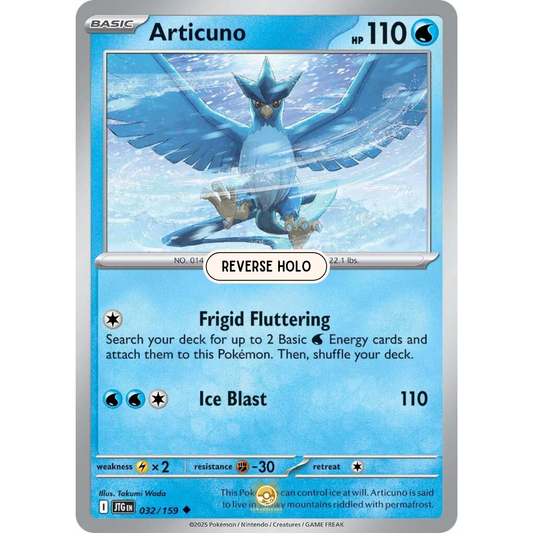 [ENG] Pokemon SV09 Journey Together: 032/159 Articuno [Water] [U - Uncommon] (Reverse Holo)