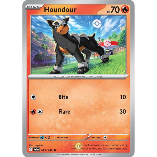 [ENG] SV01 Scarlet Violet Base Set: 033/198 Houndour C (Non-Foil)