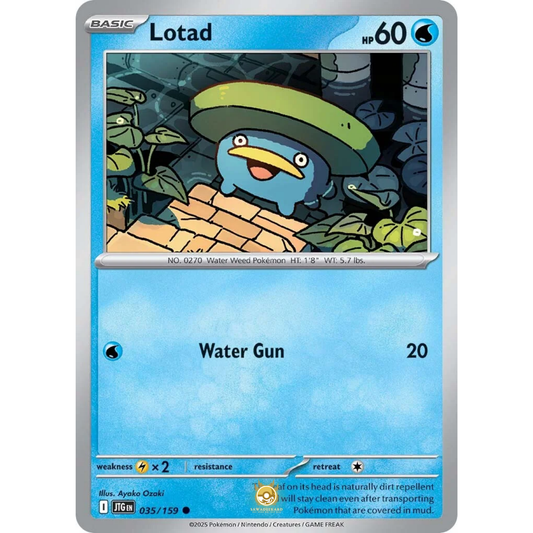 [ENG] Pokemon SV09 Journey Together: 035/159 Lotad [Water] [C - Common] (Non-foil)
