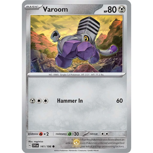 [ENG] SV01 Scarlet Violet Base Set: 141/198 Varoom C (Non-Foil)