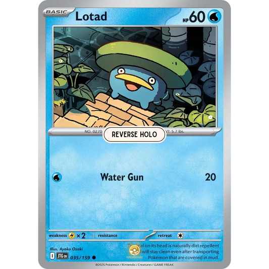 [ENG] Pokemon SV09 Journey Together: 035/159 Lotad [Water] [C - Common] (Reverse Holo)