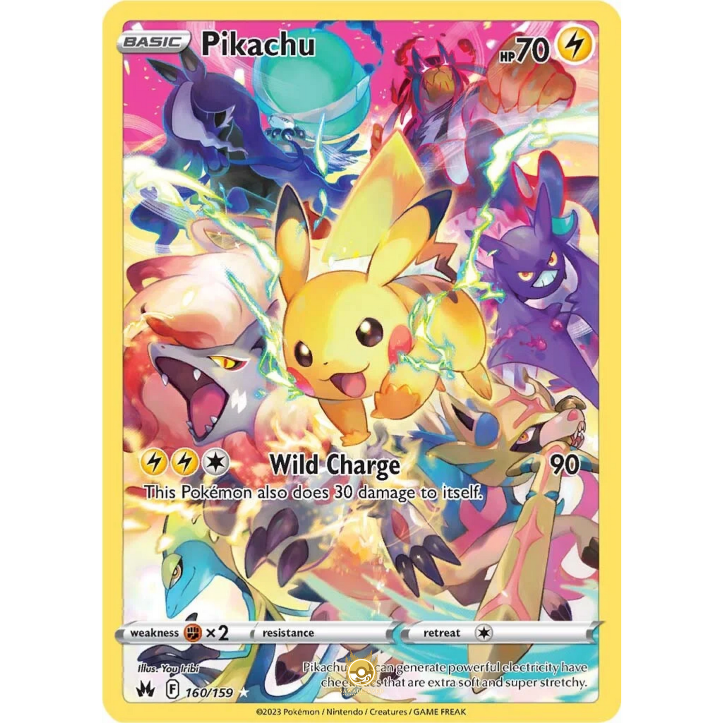 [ENG] SWSH 12.5 Crown Zenith: 160/159 Pikachu Secret R (Foil)