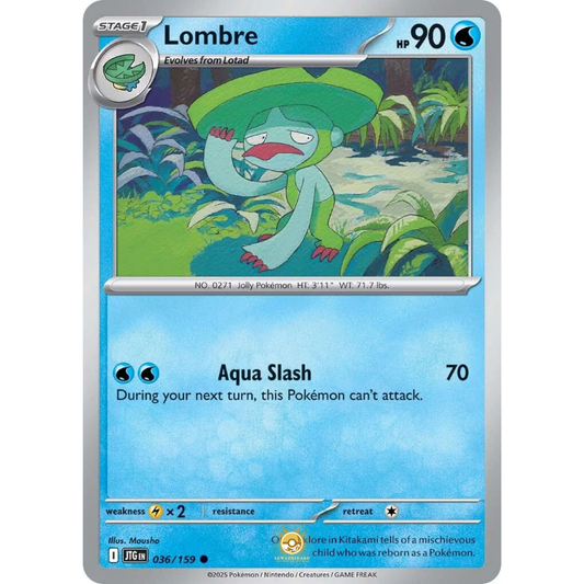 [ENG] Pokemon SV09 Journey Together: 036/159 Lombre [Water] [C - Common] (Non-foil)