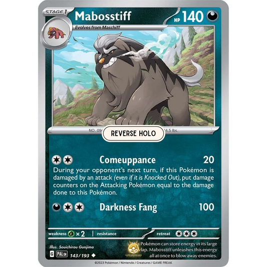 [ENG] SV02 Paldea Evolved: 143/193 Mabosstiff U (Reverse Holo)