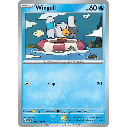 [ENG] Pokemon SV09 Journey Together: 038/159 Wingull [Water] [C - Common] (Non-foil)