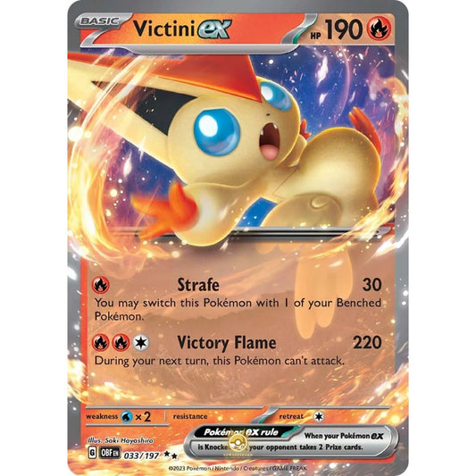 [ENG]	SV03	Obsidian Flames:	033/197	Victini ex	RR	(Foil)