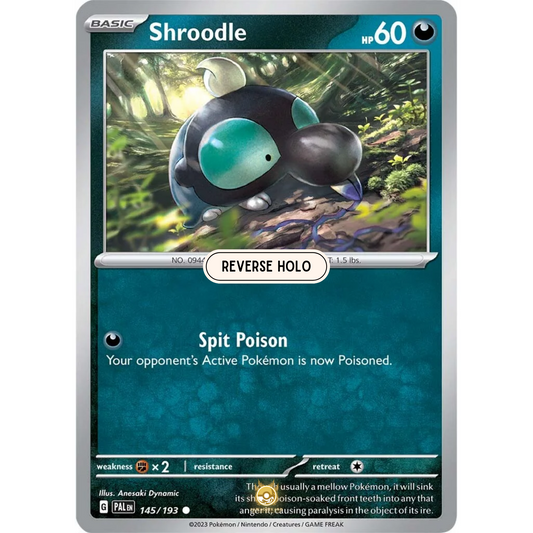 [ENG] SV02 Paldea Evolved: 145/193 Shroodle C (Reverse Holo)