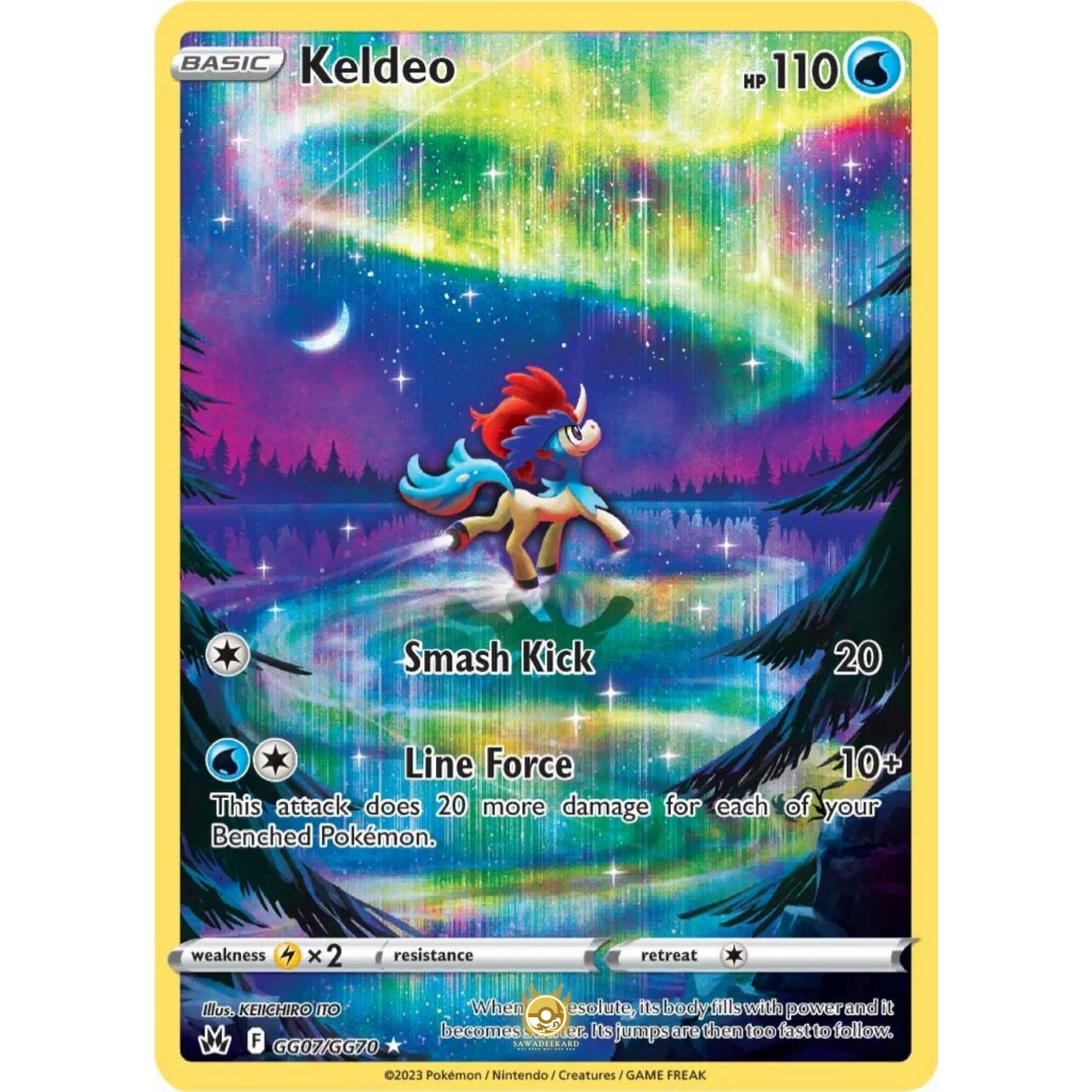 [ENG] SWSH 12.5 Crown Zenith: GG07/GG70 Keldeo R (Foil)