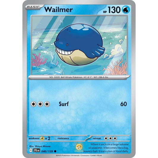 [ENG] Pokemon SV09 Journey Together: 040/159 Wailmer [Water] [C - Common] (Non-foil)
