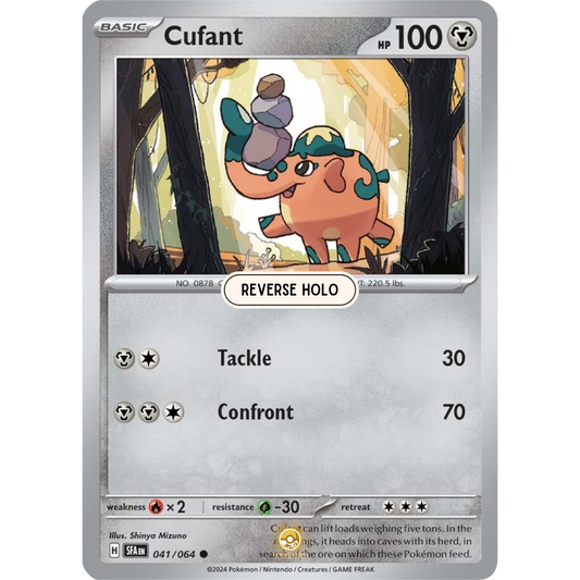 [ENG] Pokemon SV6.5 Shrouded Fable: 041/064 Cufant [Metal] [C - Common] (Reverse Holo)