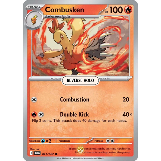 [ENG] Pokemon SV10 Destined Rivals: 041/182 Combusken [Fire] [C - Common] (Reverse Holo)