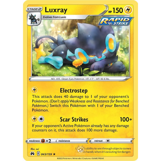 [ENG] SWSH 12.5 Crown Zenith: 044/159 Luxray R (Non-Foil)