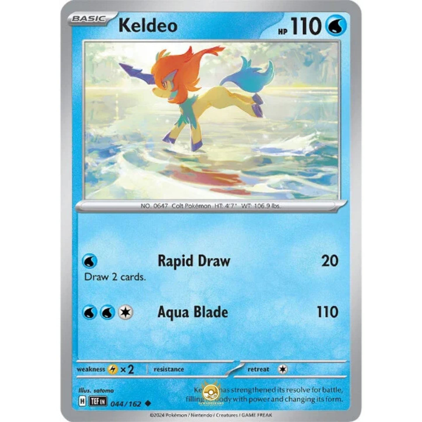 [ENG]	SV05	Temporal Forces:	044/162	Keldeo	[Water]	[C - Common]	(Non-Foil)