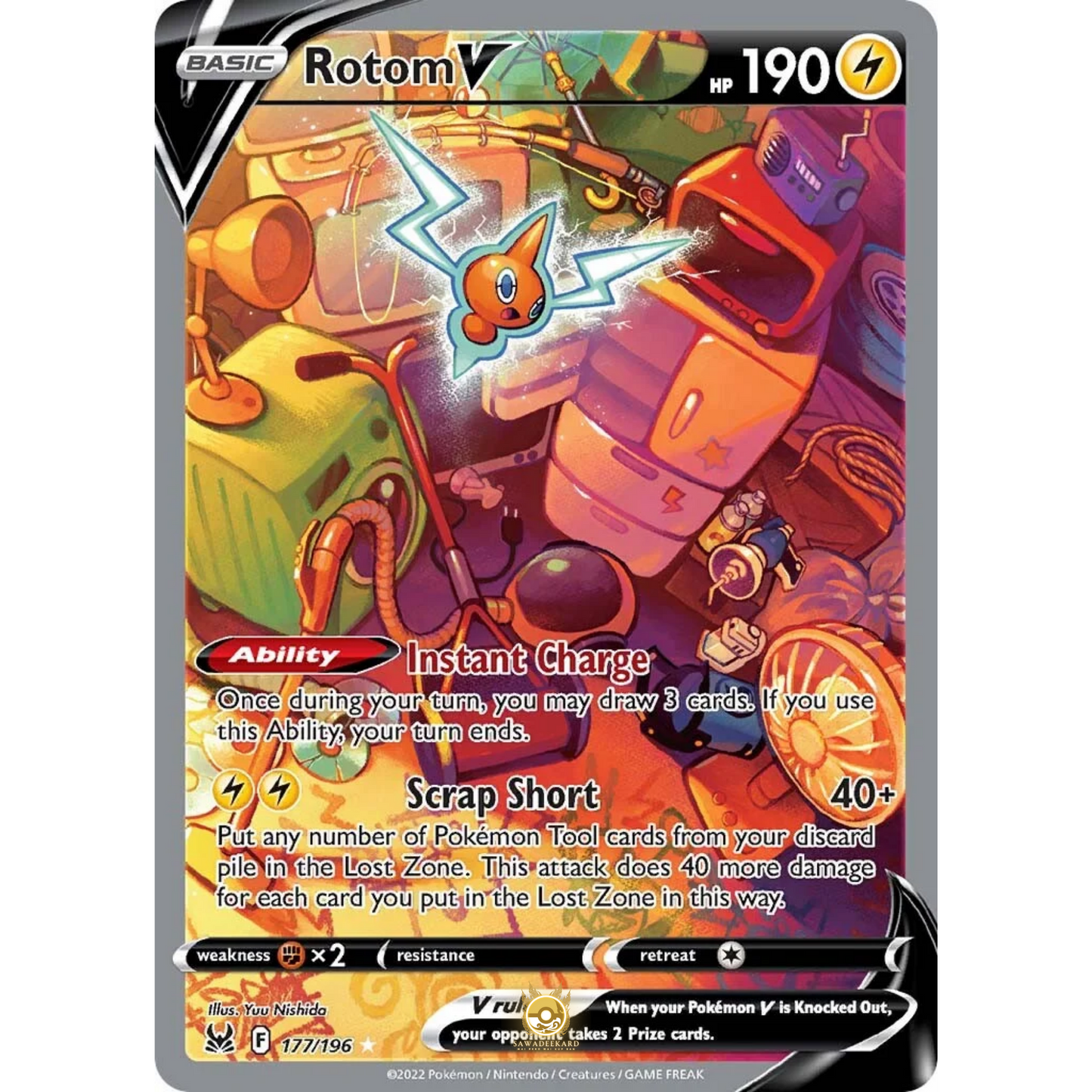 [ENG] SWSH 11 Lost Origin: 177/196 Rotom V UR (Foil)