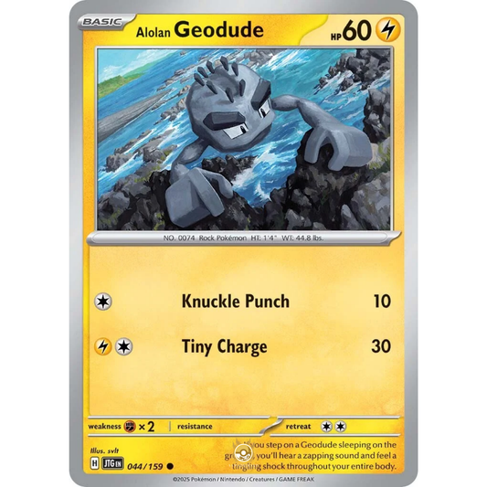 [ENG] Pokemon SV09 Journey Together: 044/159 Alolan Geodude [Lightning] [C - Common] (Non-foil)