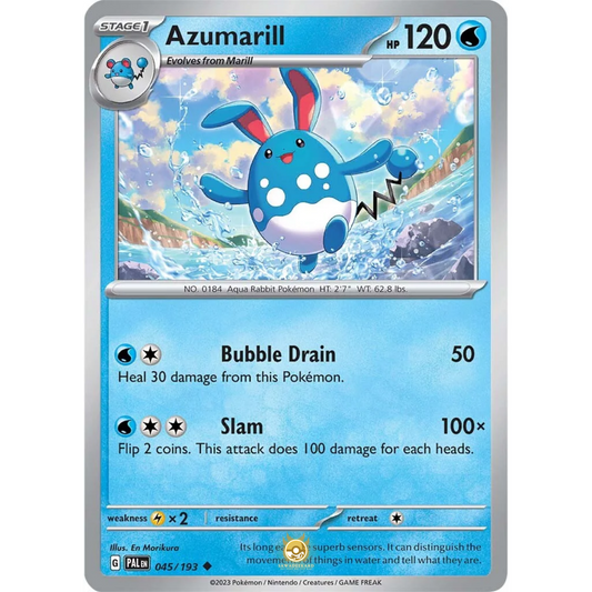 [ENG] SV02 Paldea Evolved: 045/193 Azumarill U (Non-Foil)