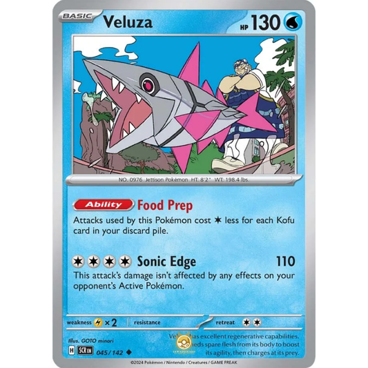 [ENG] Pokemon SV07 Stellar Crown: 045/142 Veluza [Water] [U - Uncommon] (Non-foil)