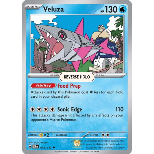 [ENG] Pokemon SV07 Stellar Crown: 045/142 Veluza [Water] [U - Uncommon] (Reverse Holo)