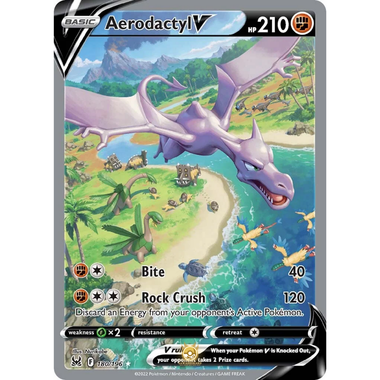 [ENG] SWSH 11 Lost Origin: 180/196 Aerodactyl V UR (Foil)