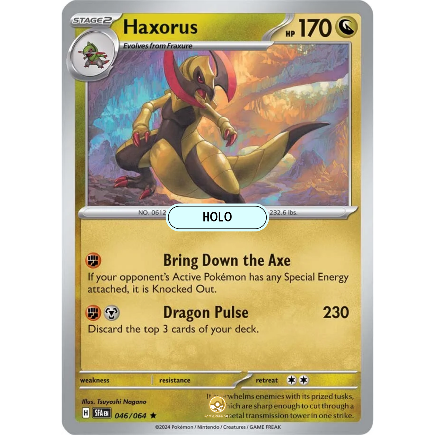 [ENG] Pokemon SV6.5 Shrouded Fable: 046/064 Haxorus [Dragon] [R - Rare] (Foil)