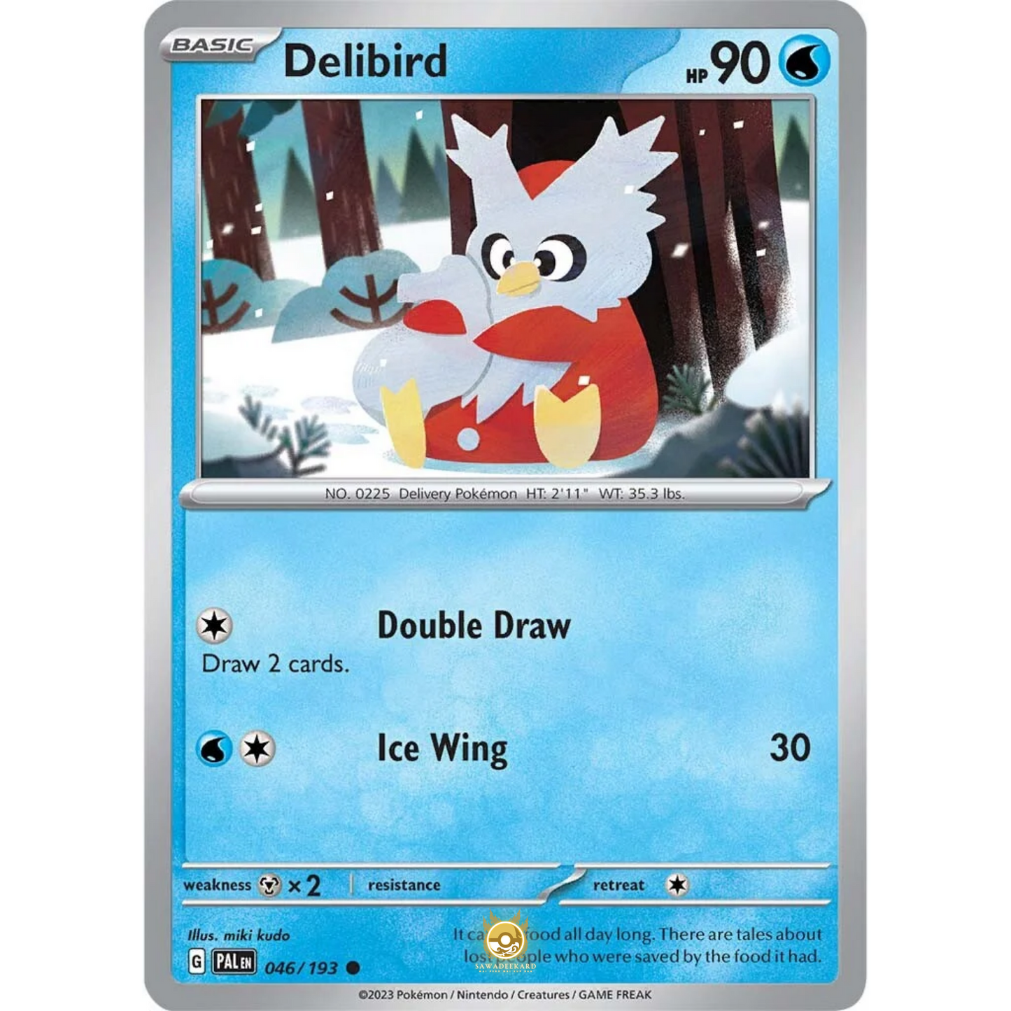 [ENG] SV02 Paldea Evolved: 046/193 Delibird C (Non-Foil)