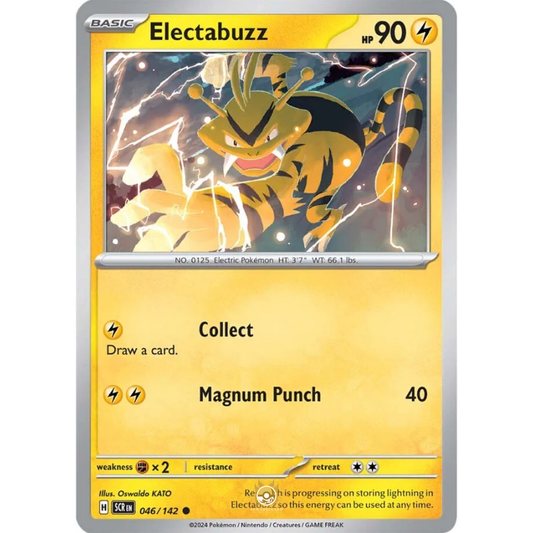 [ENG] Pokemon SV07 Stellar Crown: 046/142 Electabuzz [Lightning] [C - Common] (Non-foil)